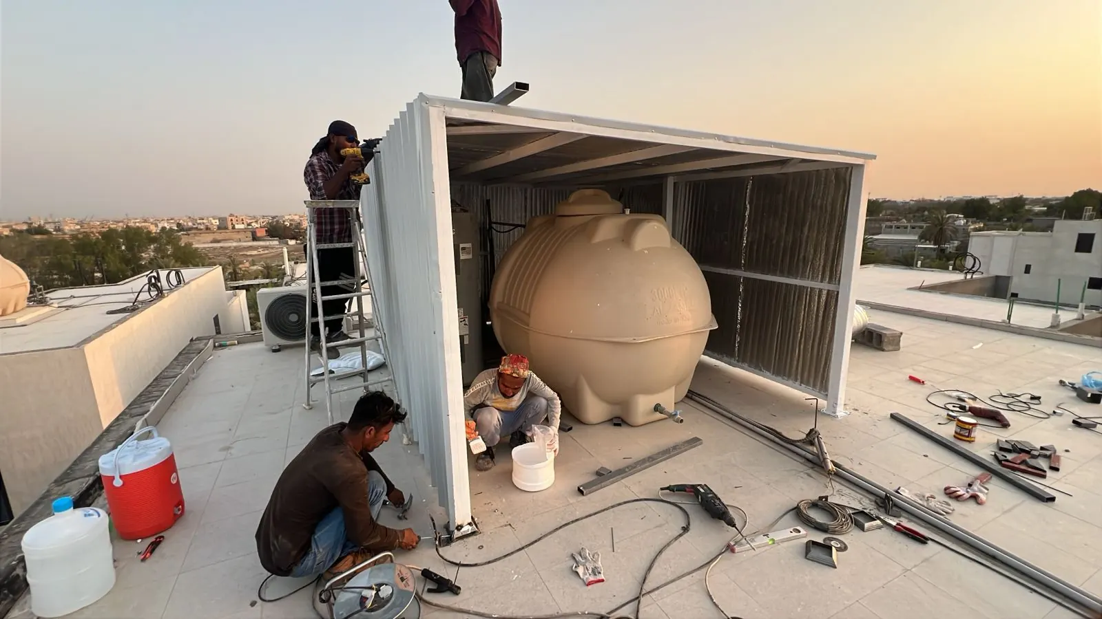 Saihat reflective tank insulation project